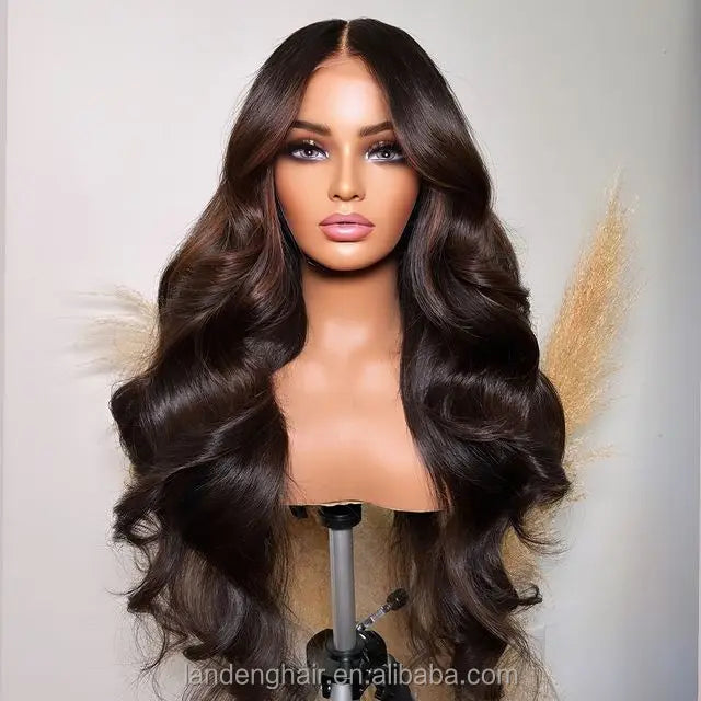 Ginger 13x4 13x6 Glueless HD Lace Frontal Pre Cut Raw Brazilian Wig Pre Plucked Ready to Wear Loose Deep Wave Human Hair Wigs