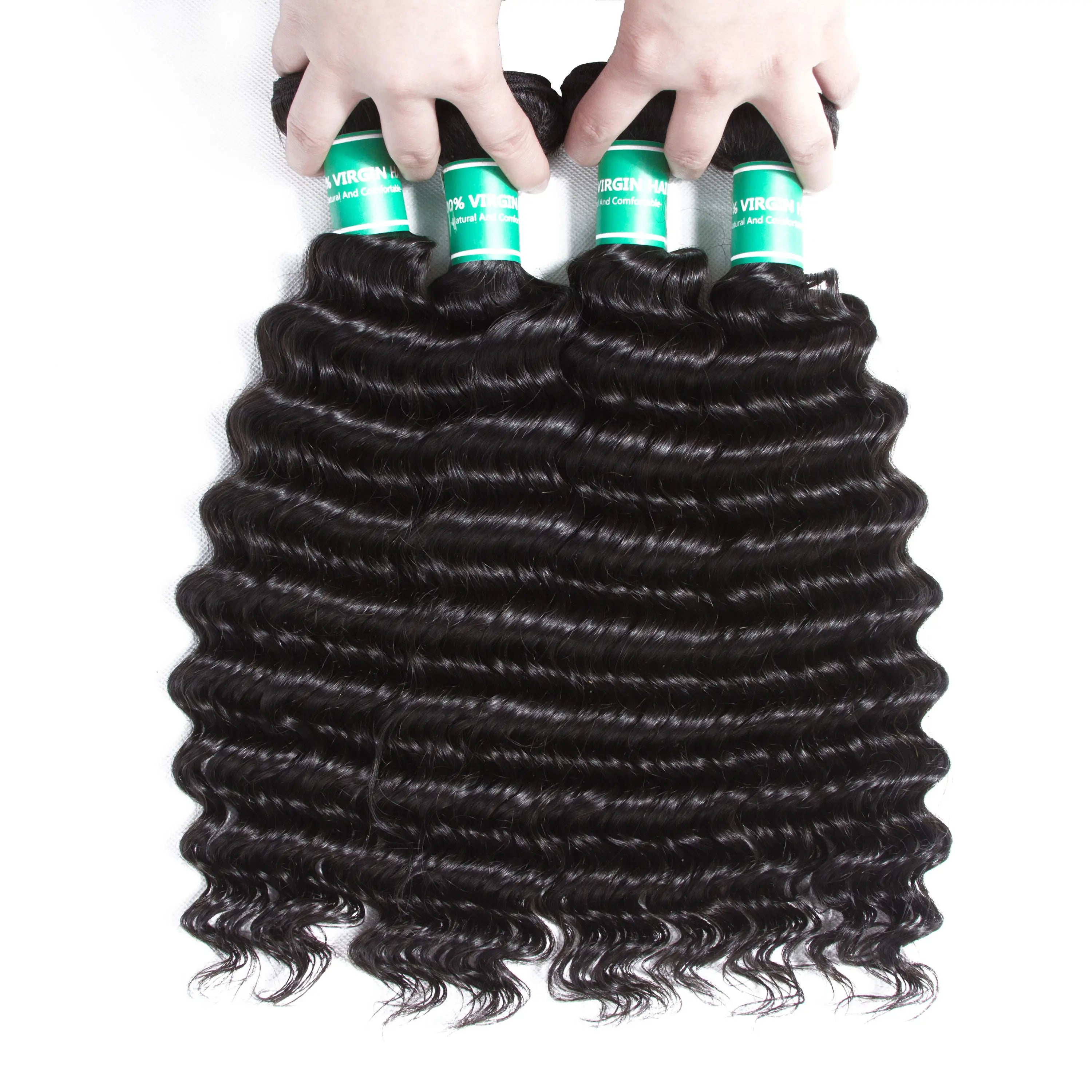 Natural Unprocessed Virgin Human Hair Bone Straight Nature Color Machine Double Genius Weft Bundles