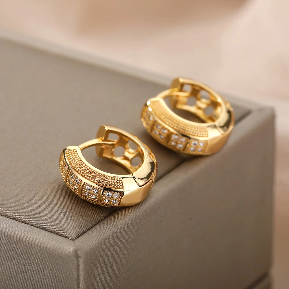 Cubic Zirconia Hoops for Women  Trend Jewelry