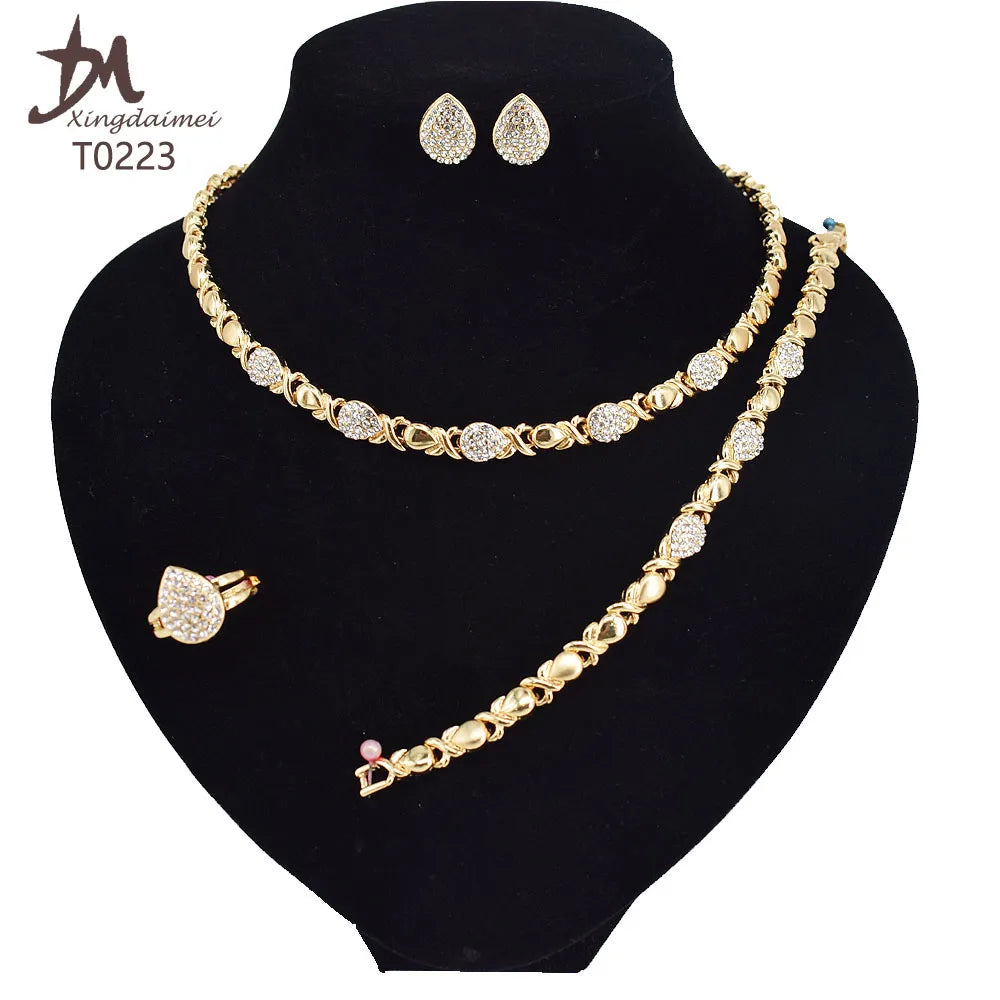 Elephant Gold Plated Jewelry Set for Women