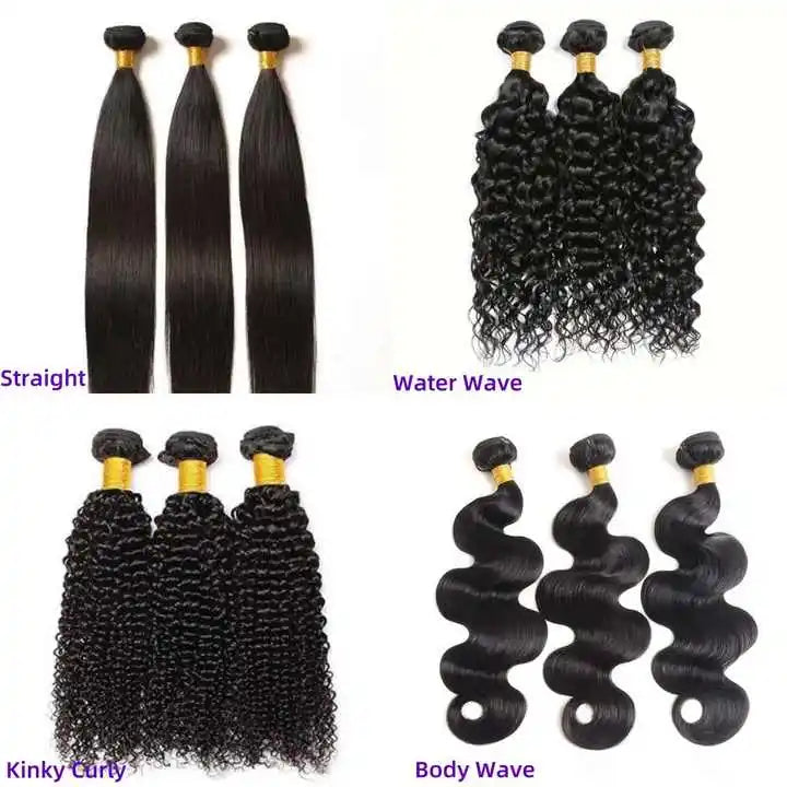 Natural Unprocessed Virgin Human Hair Bone Straight Nature Color Machine Double Genius Weft Bundles