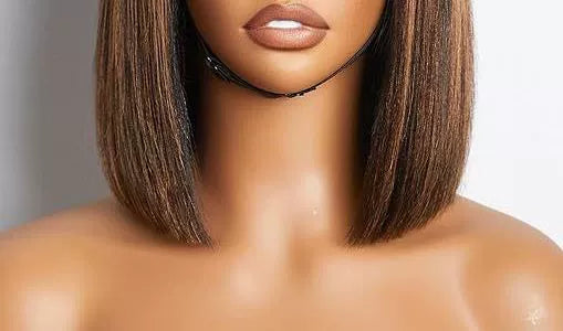 Yaki Wig Full-Head Wig Women's High-Temperature Fiber Fringe Chestnut Brown Wave Head Cover Manufacturer