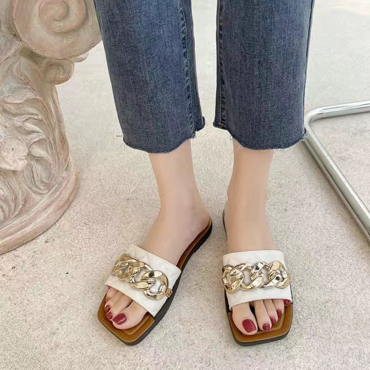 Summer New Arrival Home Sandals Non Slip Platform Slippers Female Flat Flip-Flops Beach Outdoor Sandals Female Fashion