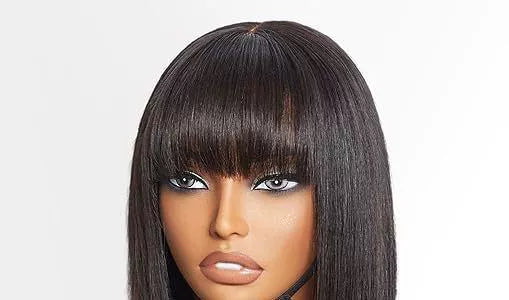 Yaki Wig Full-Head Wig Women's High-Temperature Fiber Fringe Chestnut Brown Wave Head Cover Manufacturer