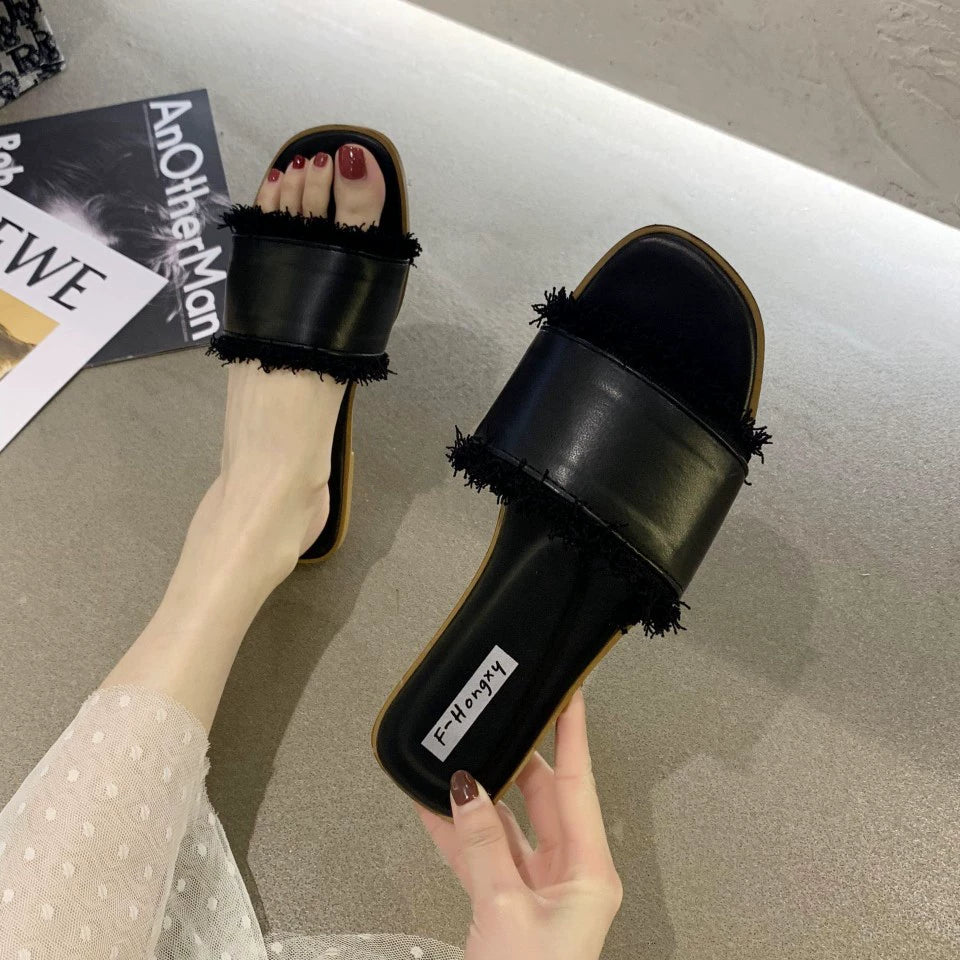 Summer New Arrival Home Sandals Non Slip Platform Slippers Female Flat Flip-Flops Beach Outdoor Sandals Female Fashion