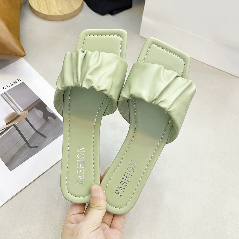 Summer New Arrival Home Sandals Non Slip Platform Slippers Female Flat Flip-Flops Beach Outdoor Sandals Female Fashion