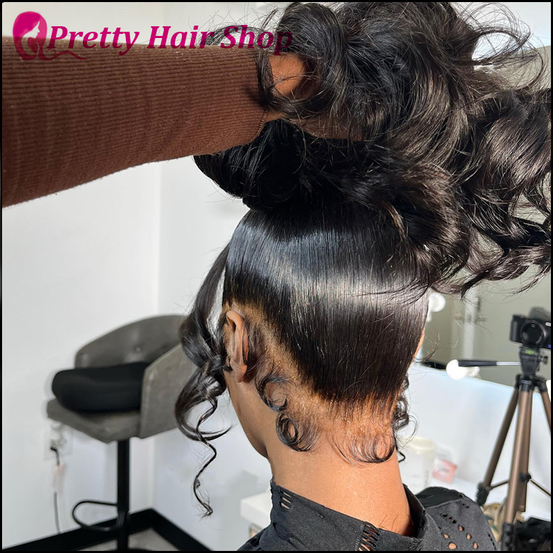 360 Full Lace Wig Pre Plucked Brazilian Body Wave Human Hair