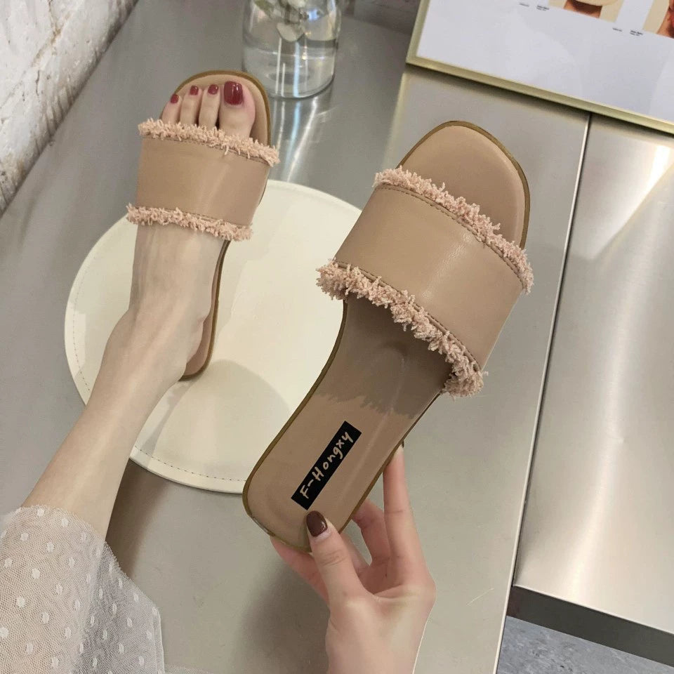 Summer New Arrival Home Sandals Non Slip Platform Slippers Female Flat Flip-Flops Beach Outdoor Sandals Female Fashion