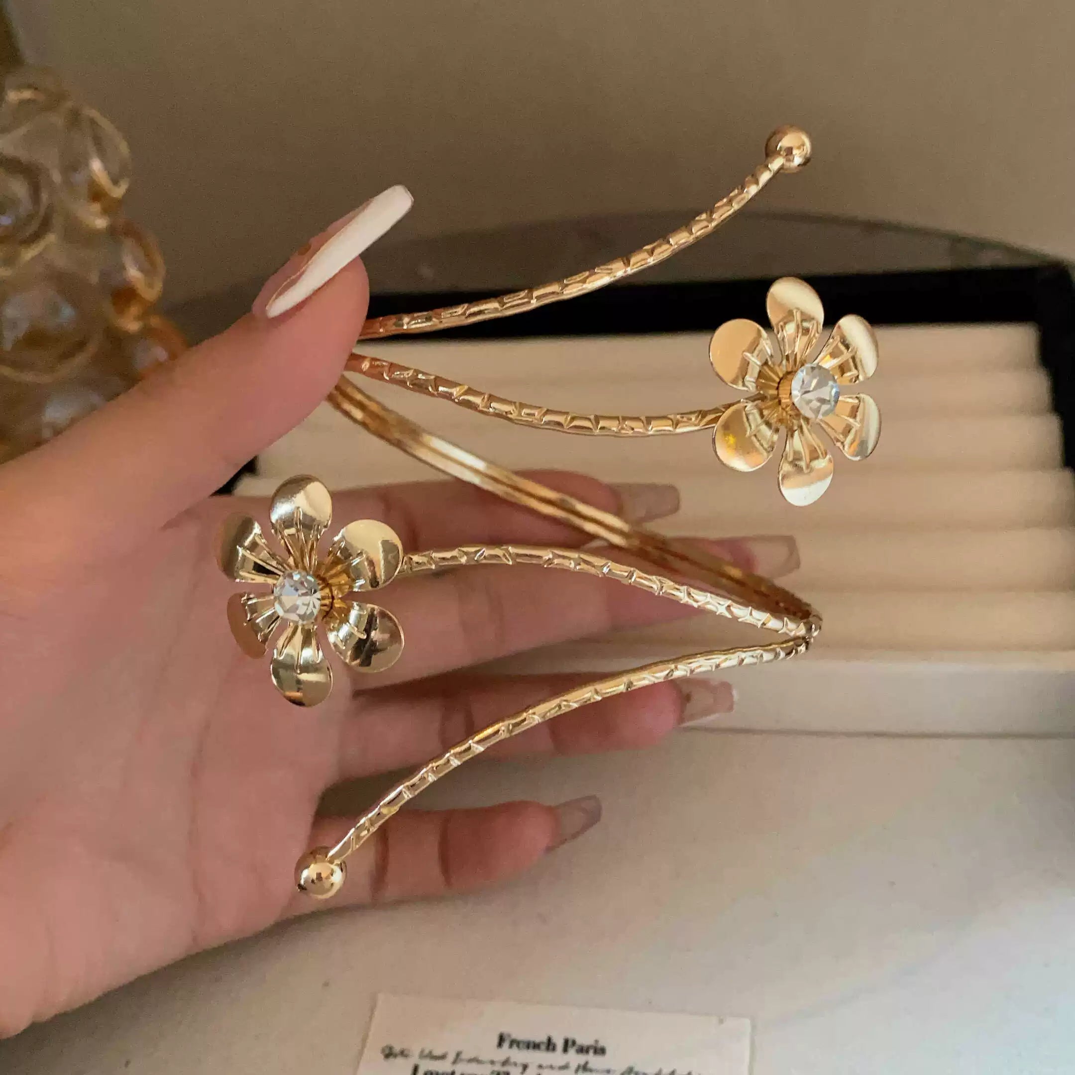 Punk Stylish Niche Style Armband Winding Double-Headed Snake Fashion Normcore Style Exaggerated and Personalized Opening Adjustable Bracelet