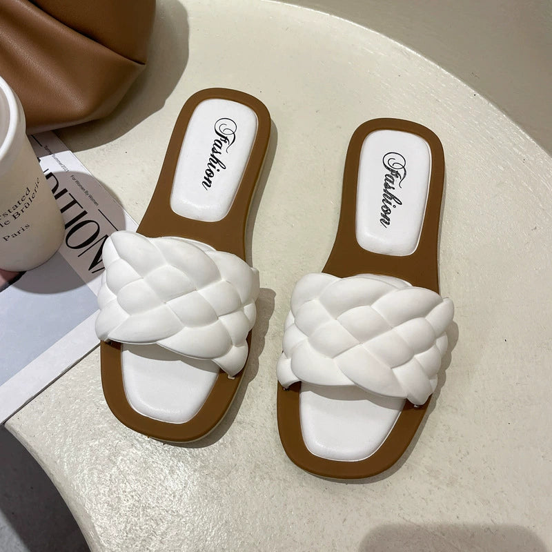 Summer New Arrival Home Sandals Non Slip Platform Slippers Female Flat Flip-Flops Beach Outdoor Sandals Female Fashion