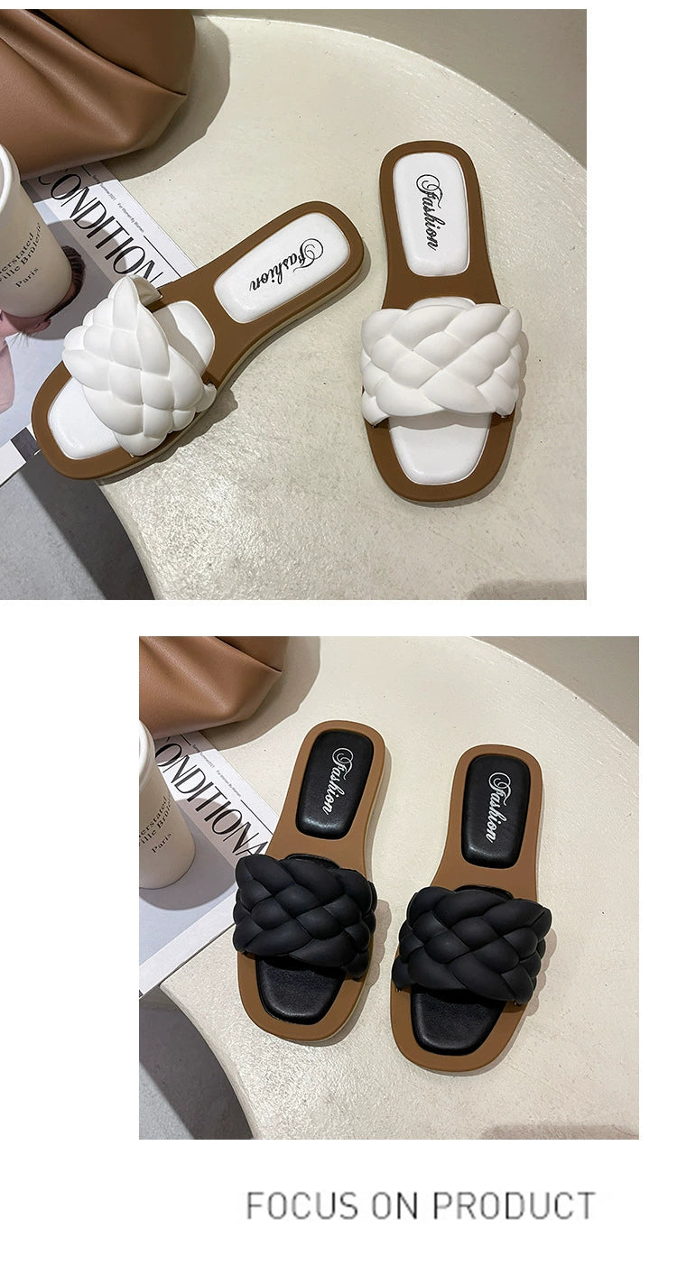 Summer New Arrival Home Sandals Non Slip Platform Slippers Female Flat Flip-Flops Beach Outdoor Sandals Female Fashion