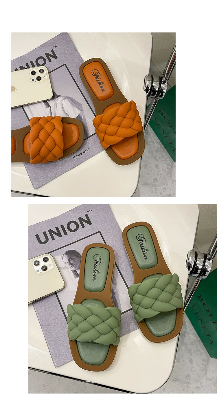 Summer New Arrival Home Sandals Non Slip Platform Slippers Female Flat Flip-Flops Beach Outdoor Sandals Female Fashion