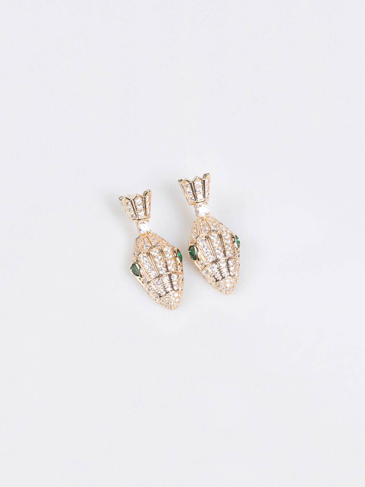 Fashion Retro Necklace Zircon Snake-Shaped Exaggerated Personality Necklace Year-end Look Accessories