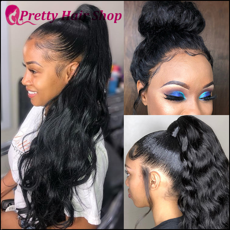 360 Full Lace Wig Pre Plucked Brazilian Body Wave Human Hair