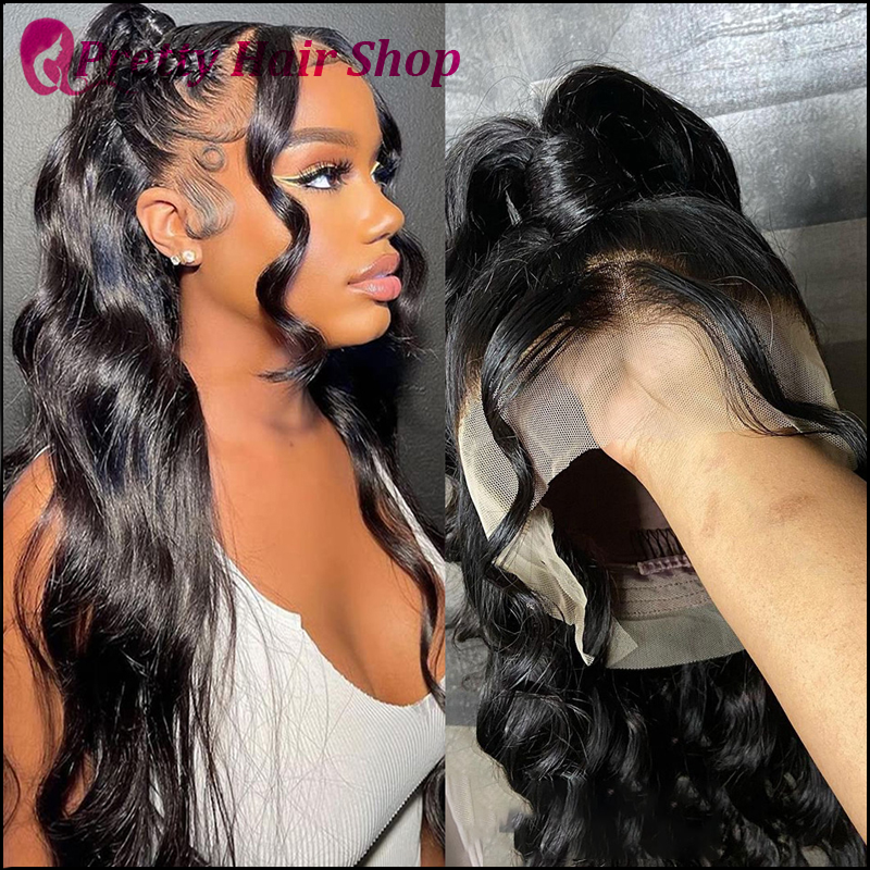 360 Full Lace Wig Pre Plucked Brazilian Body Wave Human Hair