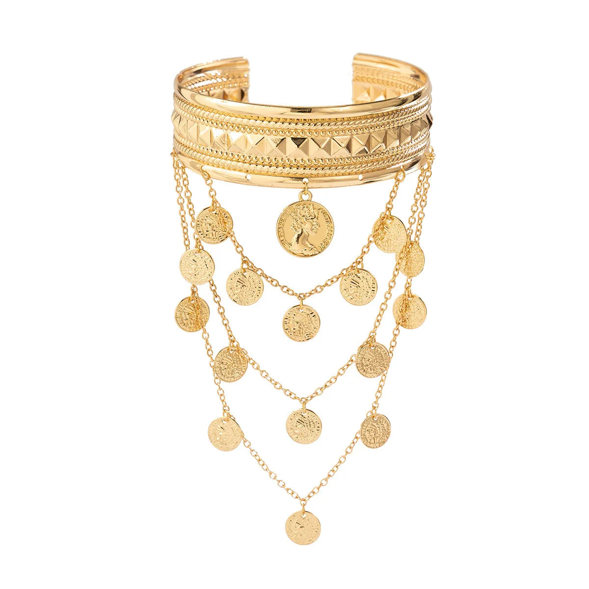 New Arrival Fashion Metal Coin Tassel Female Dance Bracelet
