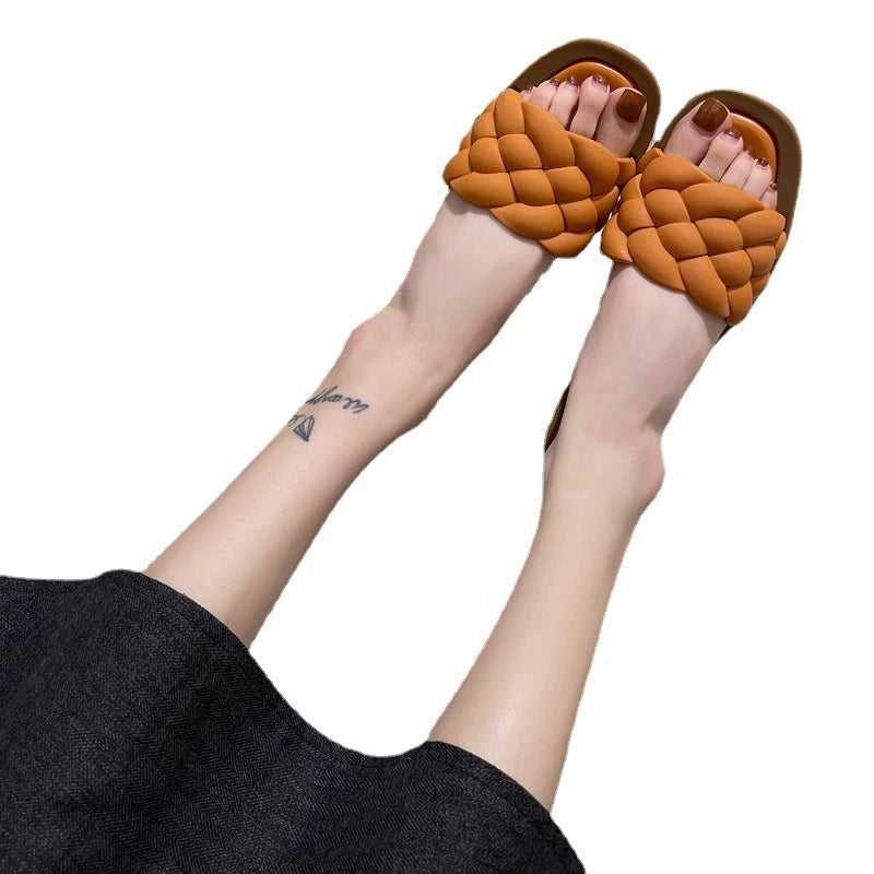 Summer New Arrival Home Sandals Non Slip Platform Slippers Female Flat Flip-Flops Beach Outdoor Sandals Female Fashion