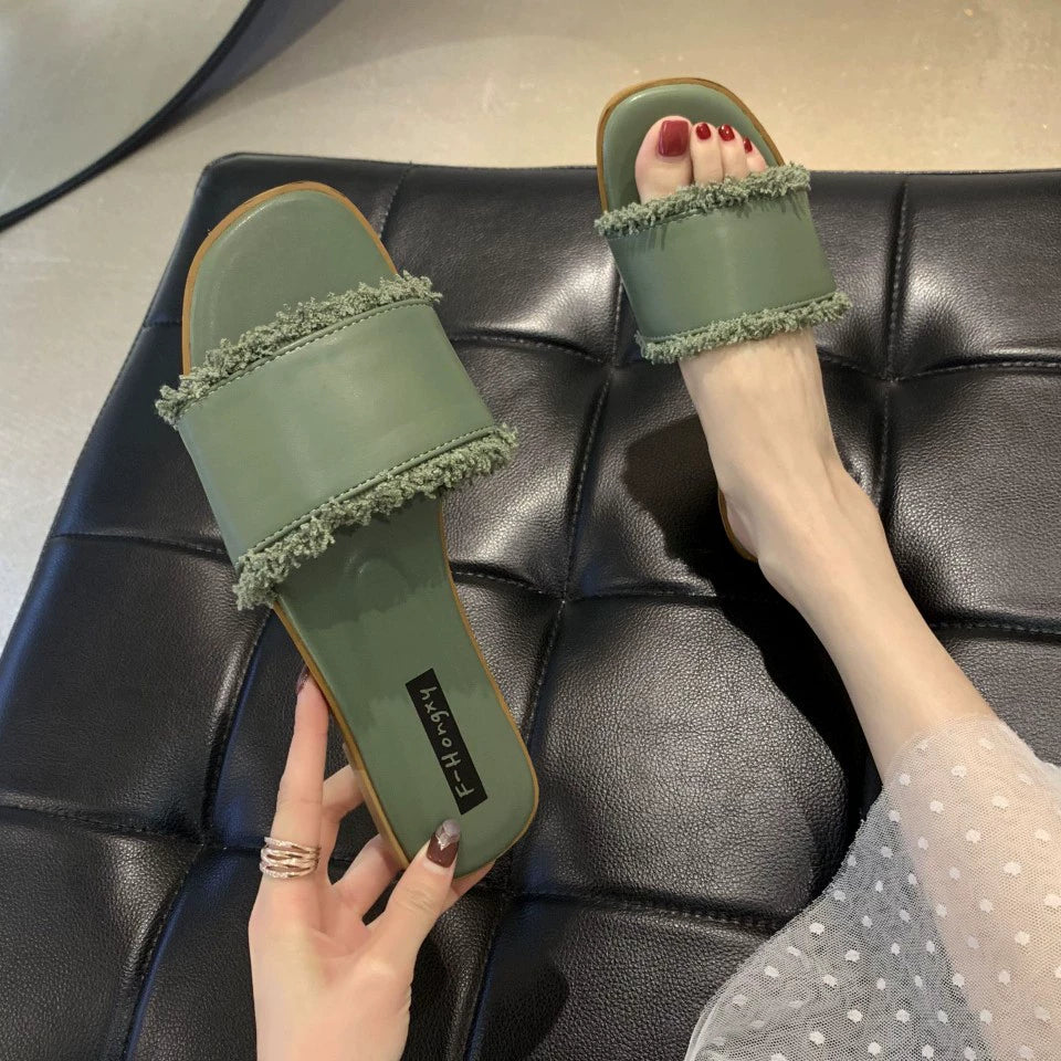 Summer New Arrival Home Sandals Non Slip Platform Slippers Female Flat Flip-Flops Beach Outdoor Sandals Female Fashion