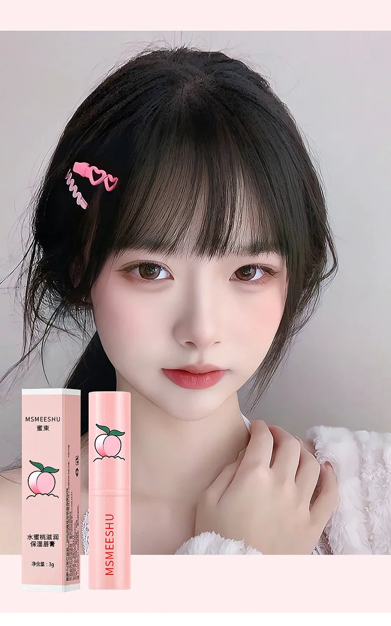 Peach Lip Balm – Hydrating Jelly Lipstick with Color-Changing Moisturizer