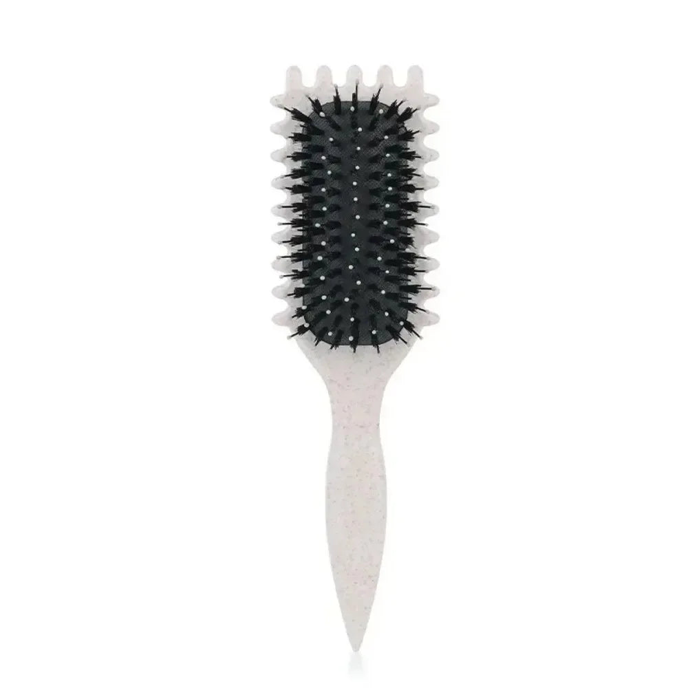 Candy Brush Curly Hair Styling Brush – Nylon Bristle Detangling & Volumizing Comb for Defined Curls