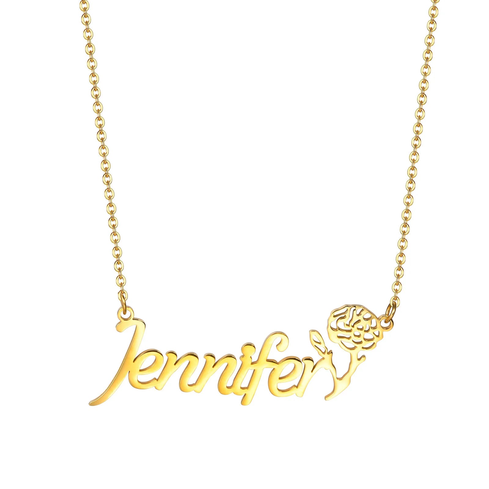 Vnox Custom Name Necklaces for Girls Boys, Stainless Steel Personalized Baby Nameplate Chokers Collar Gift Jewelry