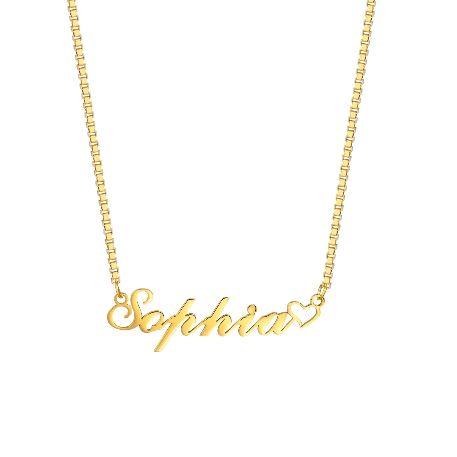Vnox Custom Name Necklaces for Girls Boys, Stainless Steel Personalized Baby Nameplate Chokers Collar Gift Jewelry