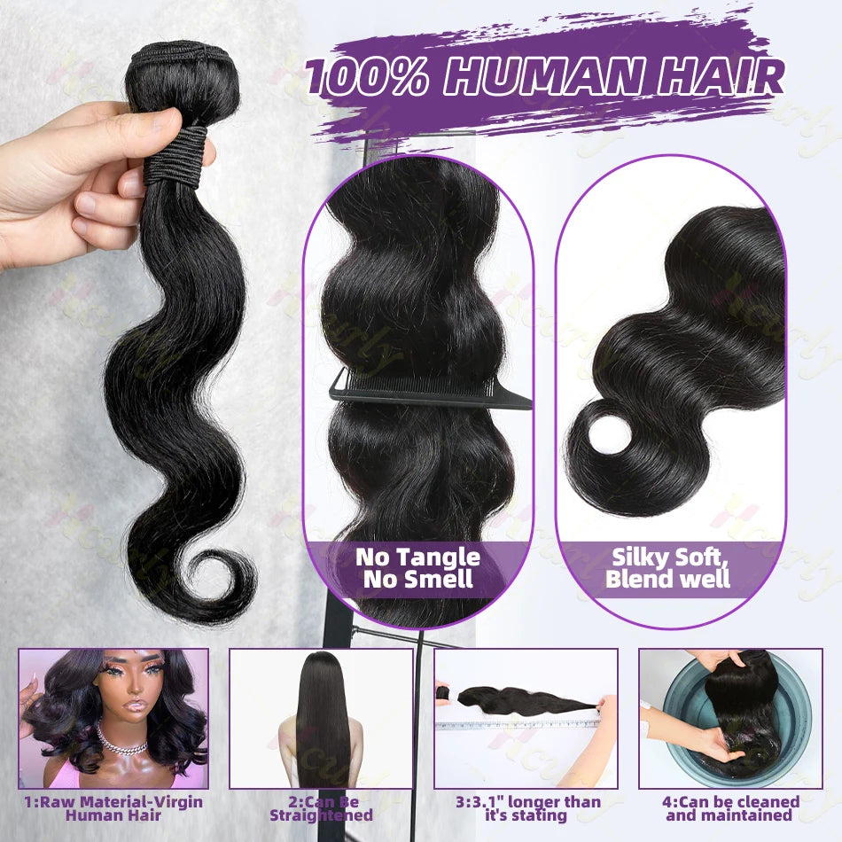 Body Wave Short Bundles Make Short Bob Wigs 100% Unprocessed Human Hair Bundles Virgin Hair Quick Weave Deals Hair Extension