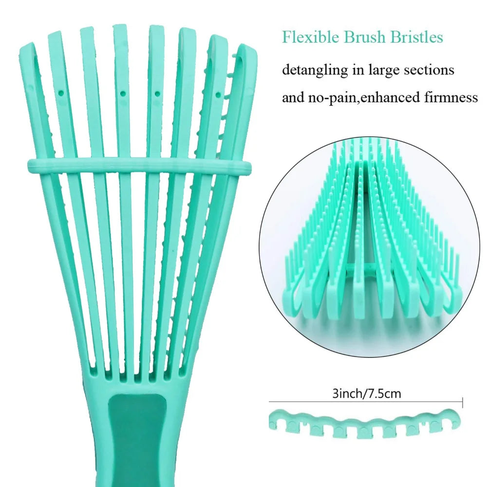LANBENA Detangling Hair Brush – Scalp Massage Octopus Comb for Curly & Thick Hair