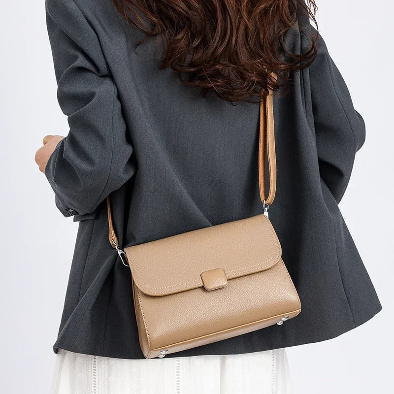 Badiman Genuine Leather Handbag – Women’s Luxury Cowhide Tote & Crossbody Shoulder Bag