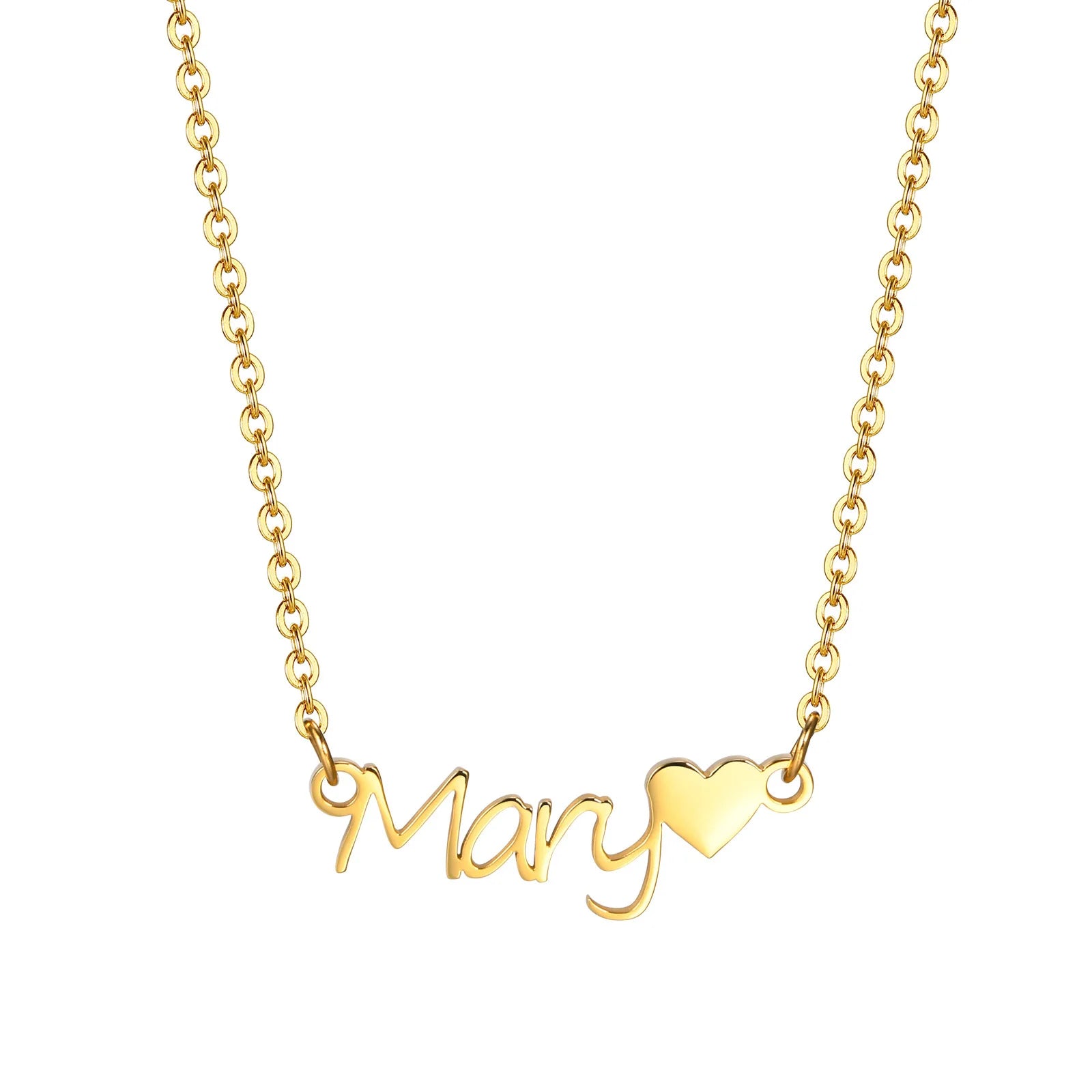 Vnox Custom Name Necklaces for Girls Boys, Stainless Steel Personalized Baby Nameplate Chokers Collar Gift Jewelry