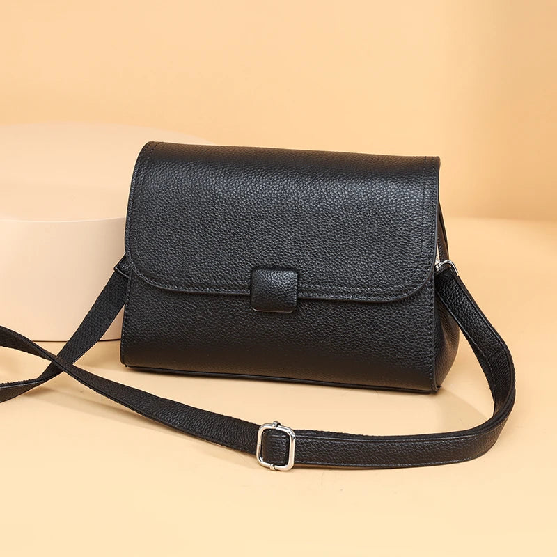 Badiman Genuine Leather Handbag – Women’s Luxury Cowhide Tote & Crossbody Shoulder Bag