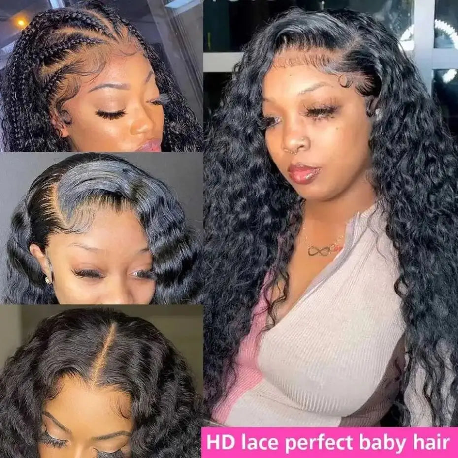 Pre Plucked Curly Lace Front Human Hair Wig for Black Women