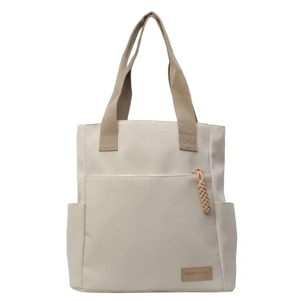 Waterproof Canvas Tote Bag – Lightweight Large Capacity Shoulder Handbag