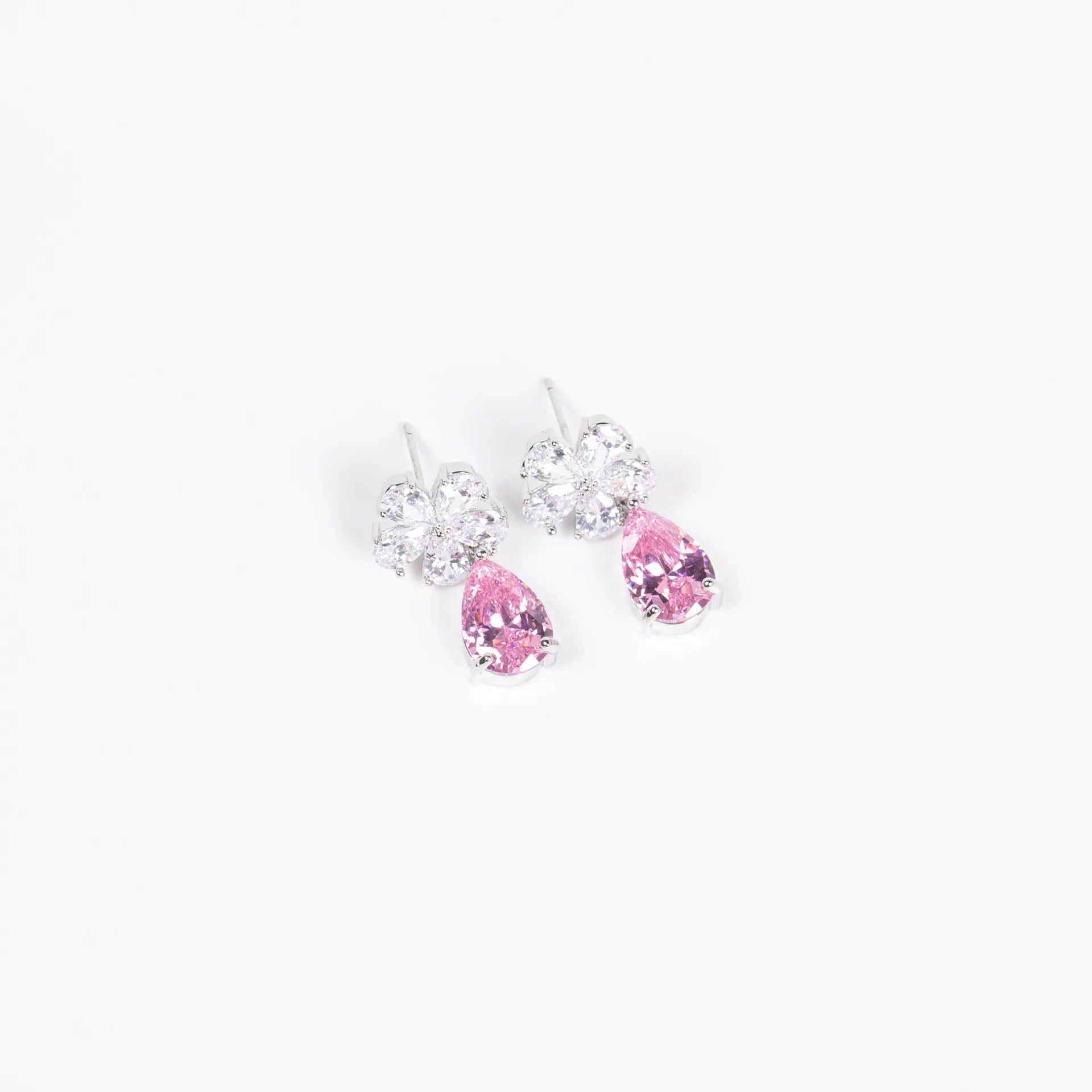 Luxury Bridal Jewerly Set Wedding Prom Party Necklace Earring Set For Women Zirconia Pendant Necklace Drop Earring Jewellery Set