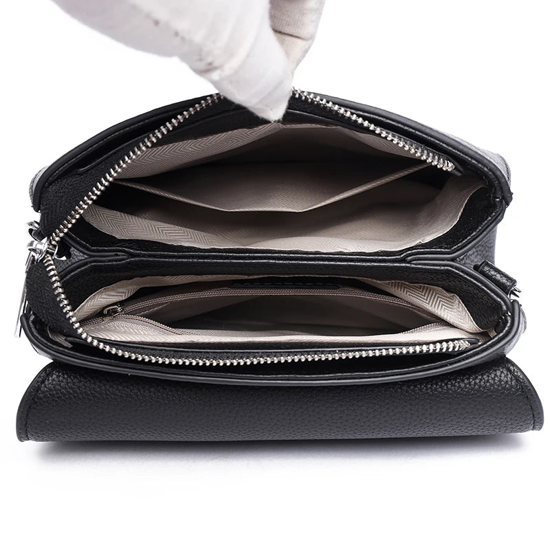 Badiman Genuine Leather Handbag – Women’s Luxury Cowhide Tote & Crossbody Shoulder Bag