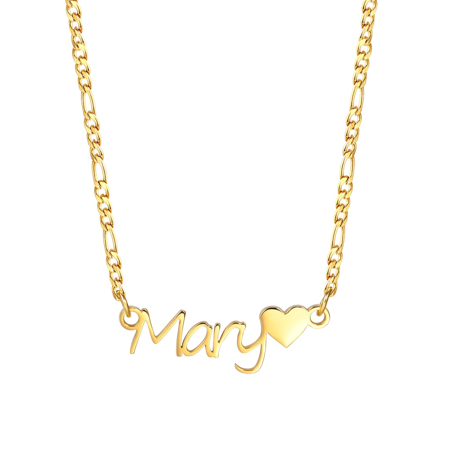 Vnox Custom Name Necklaces for Girls Boys, Stainless Steel Personalized Baby Nameplate Chokers Collar Gift Jewelry