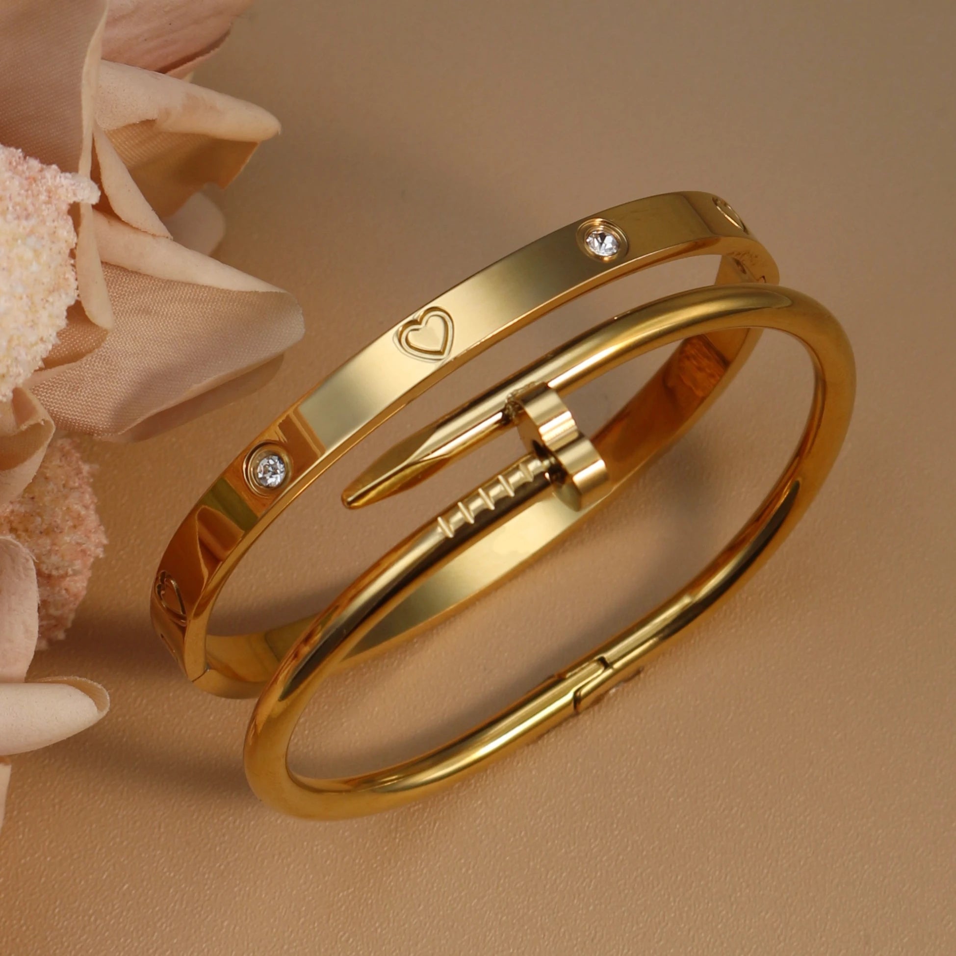 Stainless Steel Gold Bracelet for Women