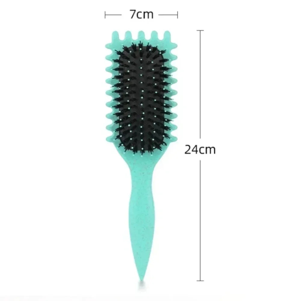 Candy Brush Curly Hair Styling Brush – Nylon Bristle Detangling & Volumizing Comb for Defined Curls