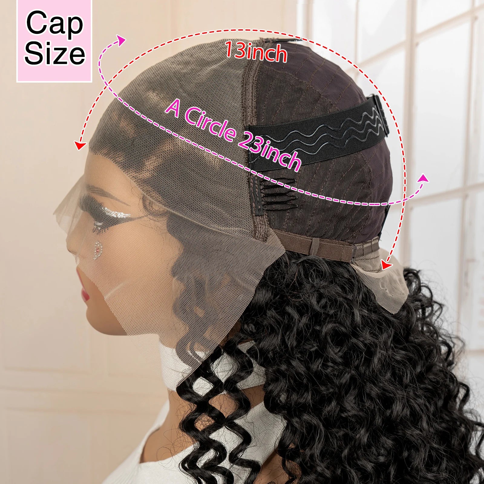 22" Synthetic Curly Wavy Wig with Braids – UTIMATE 13x4 Lace Front Wig for Women, Natural Crimps Daily Hair Replacement Wig