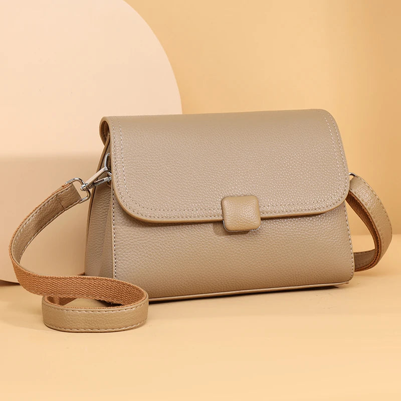 Badiman Genuine Leather Handbag – Women’s Luxury Cowhide Tote & Crossbody Shoulder Bag
