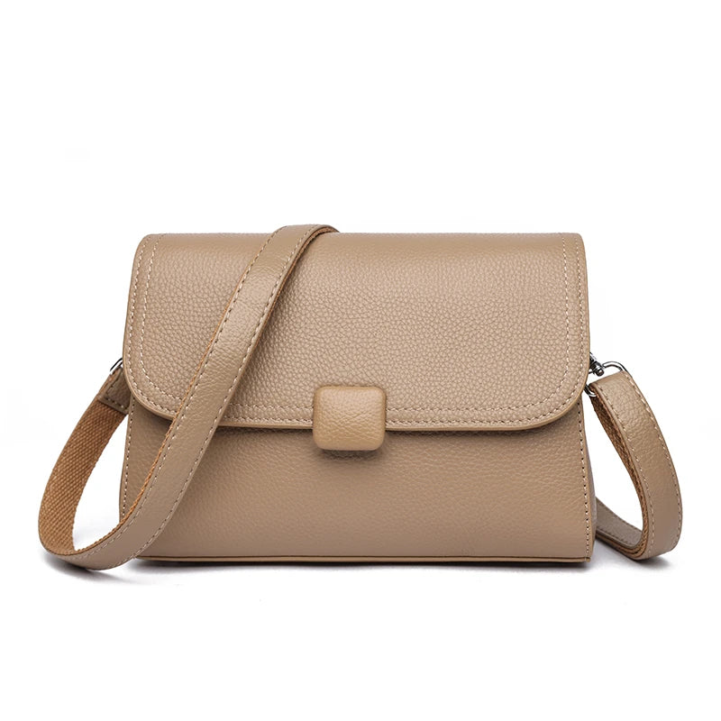 Badiman Genuine Leather Handbag – Women’s Luxury Cowhide Tote & Crossbody Shoulder Bag