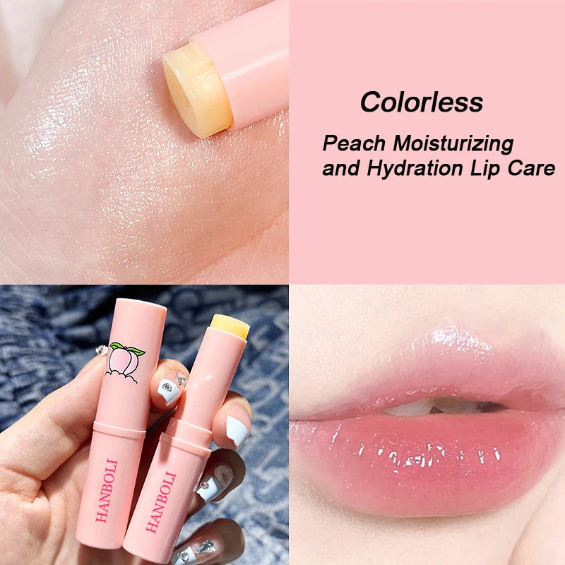 Peach Lip Balm – Hydrating Jelly Lipstick with Color-Changing Moisturizer