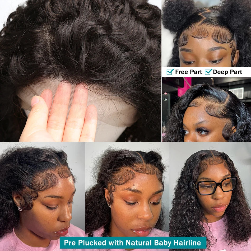 Curly Bob Lace Front Wigs - Brazilian Remy Hair