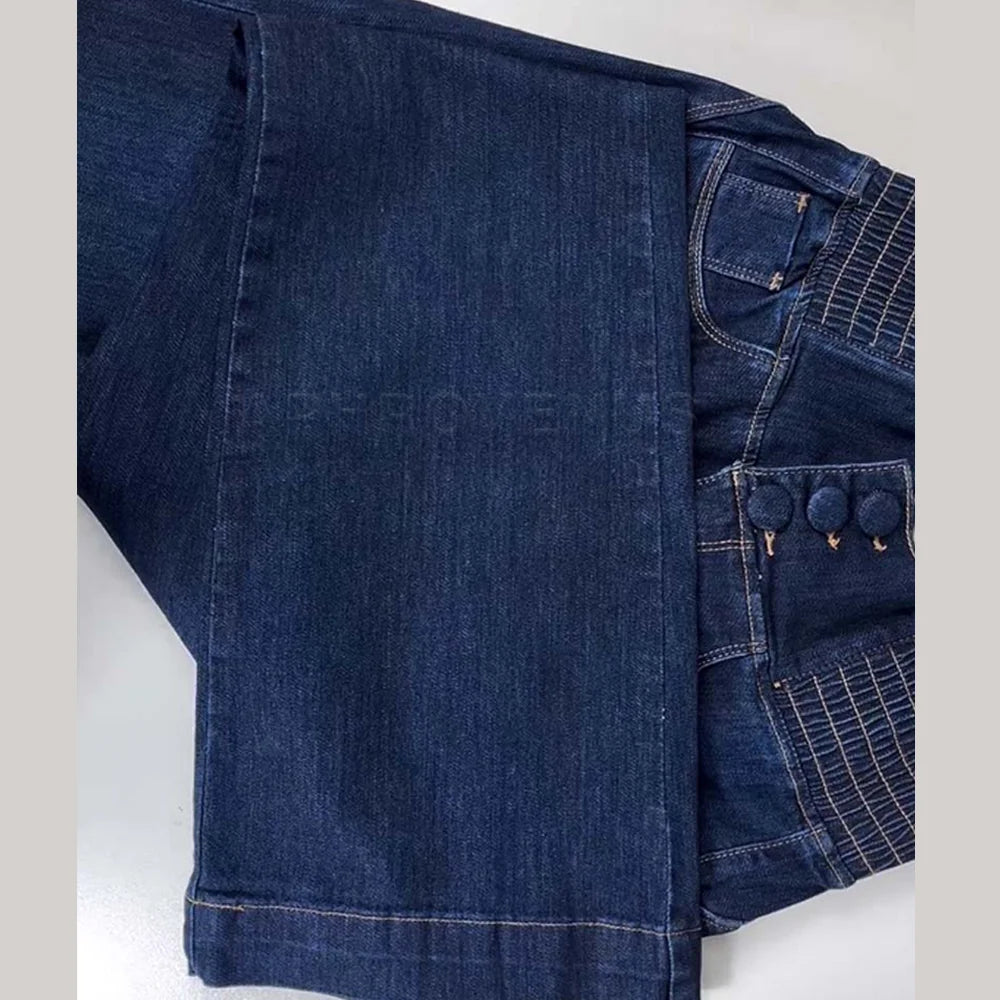 Fashion Straight Elastic Jeans Women Mid Waist Skinny Denim Pants Y2K Trousers Shaping Butt Lift Slim-fit Jeans