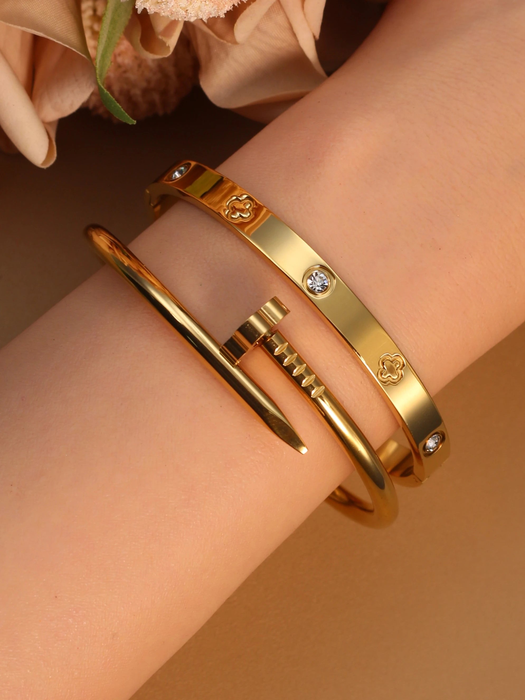 Stainless Steel Gold Bracelet for Women
