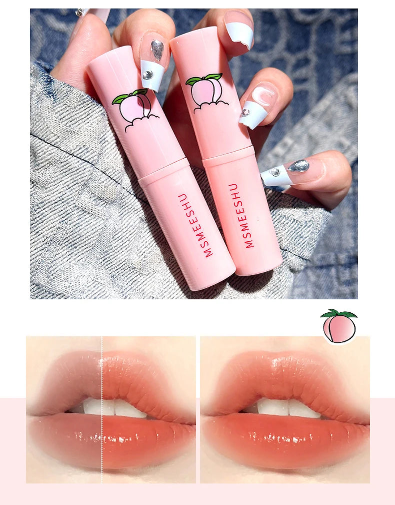 Peach Lip Balm – Hydrating Jelly Lipstick with Color-Changing Moisturizer