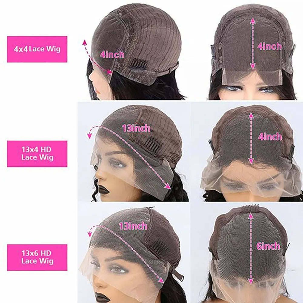 Kinky Curly Human Hair Wig – Glueless Wear & Go 4x4/13x4/13x6 Lace Front Wig, Long Brazilian Remy Hair for Women