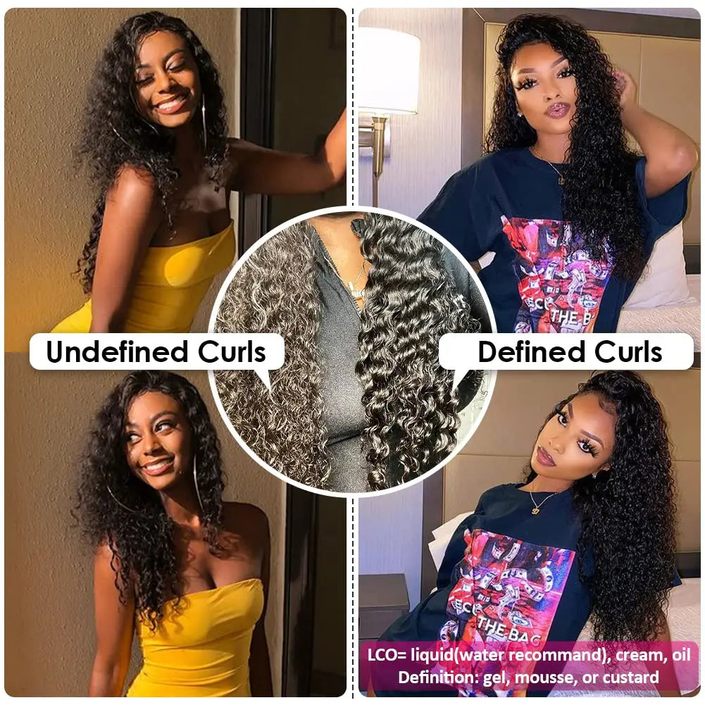 Kinky Curly Human Hair Wig – Glueless Wear & Go 4x4/13x4/13x6 Lace Front Wig, Long Brazilian Remy Hair for Women