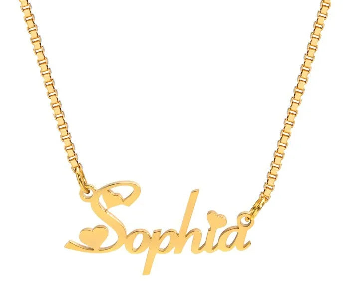Vnox Custom Name Necklaces for Girls Boys, Stainless Steel Personalized Baby Nameplate Chokers Collar Gift Jewelry