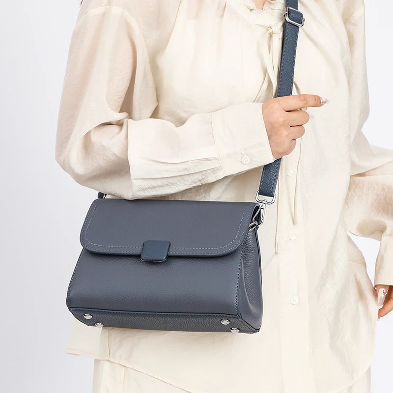 Badiman Genuine Leather Handbag – Women’s Luxury Cowhide Tote & Crossbody Shoulder Bag